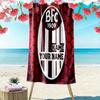 Bologna Fc Custom Name Print Beach Towel Large Soft Quick Dry Towel For Beach Camping Swimming