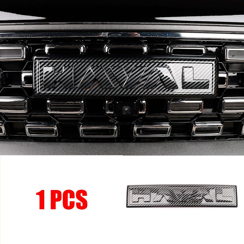 For GWM New HAVAL H7 2025 2026 Car Front Logo Network Black Emblems Trunk Rear Logo Black Badge Sticker Accessories