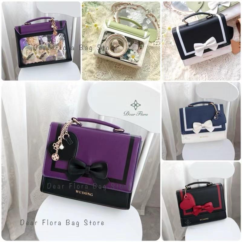 Y2K Premium Version Sweet Fashion Ita Bag Lolita Girl Transparent Bag Preppy Style Shoulder Crossbody Bag Kawaii Display Handbag