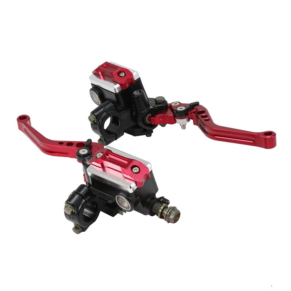 ZSDTRP 1Pair 22mm Motorcycle Roller Adjustment Brake Clutch Levers Universal CNC Motorcycle Handlebar Hydraulic Brake Pump