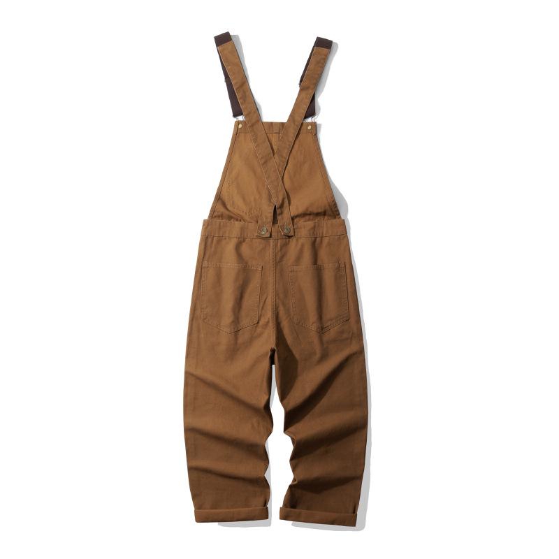 OKONKWO Railroad Stripe Work Overalls - Outdoor Canvas Jumpsuit