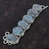 Ruby In Blue Kyanite Bracelet Gemstone Handmade Bracelet 925 Sterling Silver Bracelet Adjustable Chain Bracelet Vintage Jewelry Wedding Gift