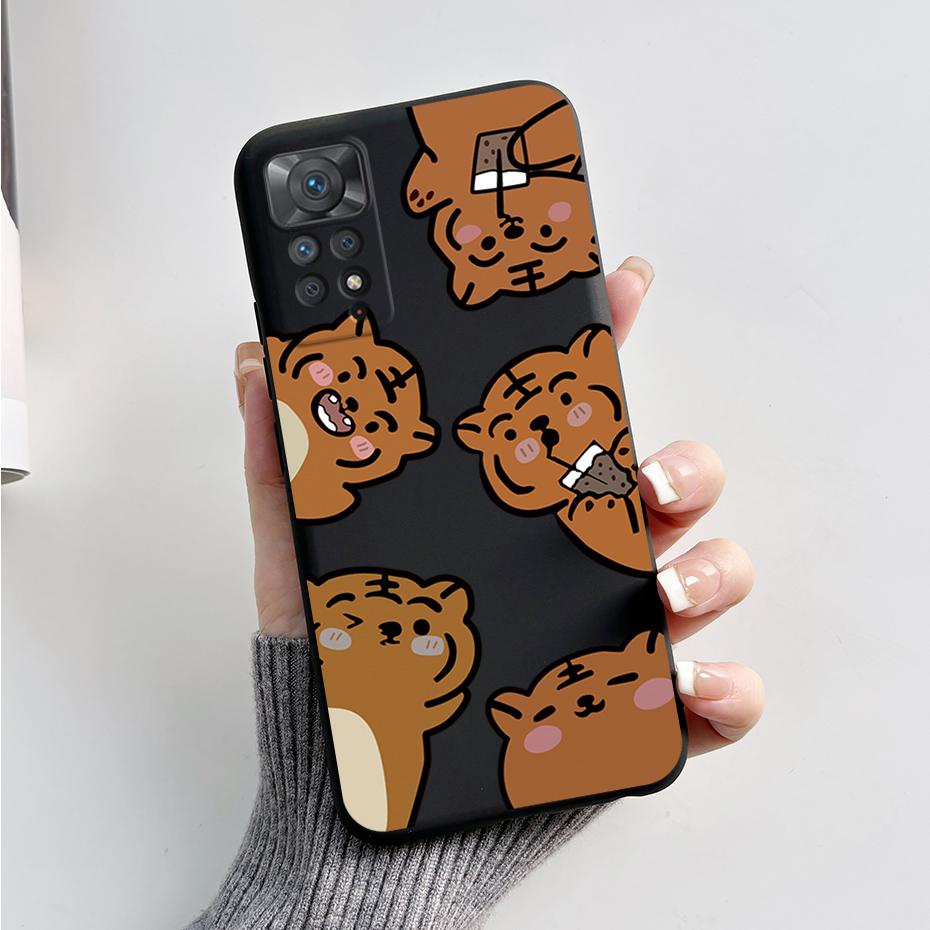 For Redmi Note 11S Note 11 Pro 5G 4G Case Cute Rabbit Panda Protector Fundas Cover For Redmi Note 11 note11E Silicone Phone Case