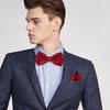 [Lismyakey] One-touch Easy-to-attach Bow Tie - ZipperPaisleyDot Pattern - Men's Bow Tie - Perfect for Weddings, Graduation Ceremonies, Receptions,