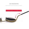 Steampunk Sunglasses Round Glasses Classic Fashion Stylish Full Rim Type Flip-up (Gold Green)