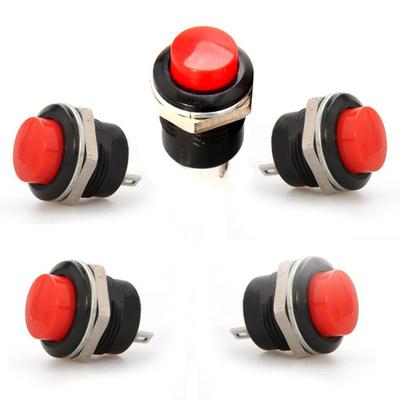 5 Pcs Momentary Push Buttons Horn Switch