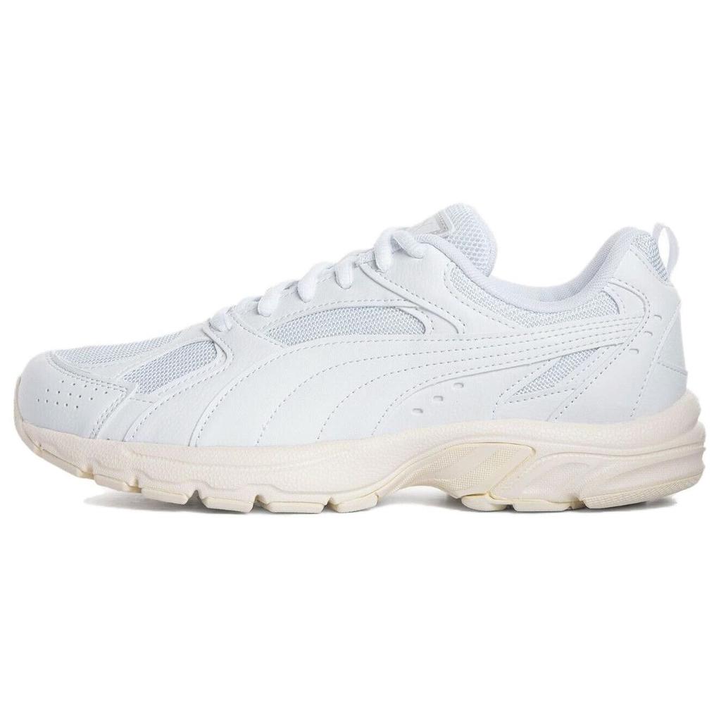 Puma Milenio Comfortable Shock Absorbing Wear Resistant Low Top Running Shoes Unisex Sneakers White 394318-01
