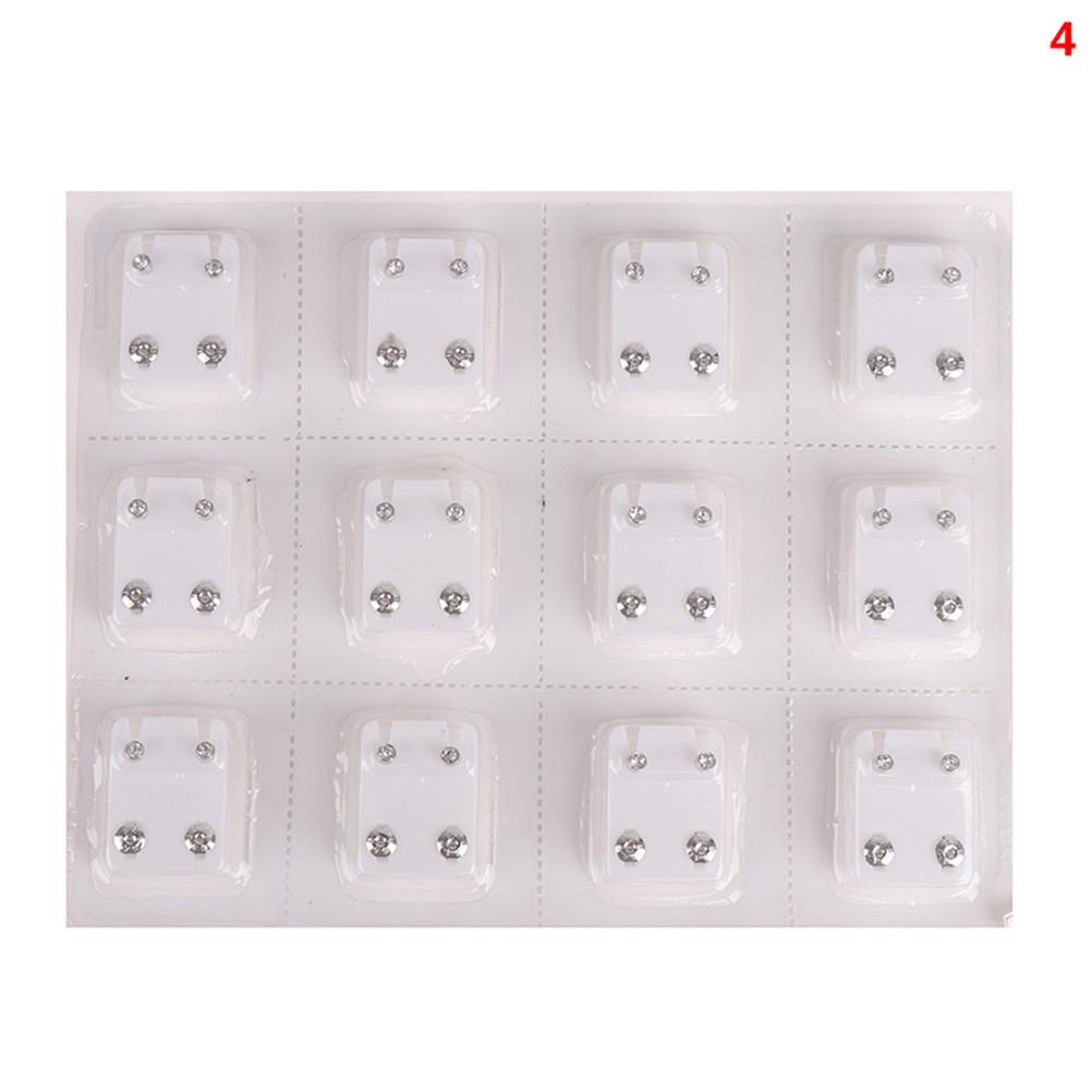 24Pcs Medical Earrings Piercing Tool Ear Stud Surgical Steel Earrings Women