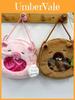 Plush Cartoon Capybara Shoulder Bag With Zipper Closure For Daily Use