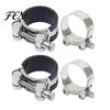 Rust-proof Hose Clamp Stainless Steel Clamp, Adjustable Heavy Duty Clip, Leakproof Metal for Automotive, Plumbing, Garden Connection Self Adjusting
