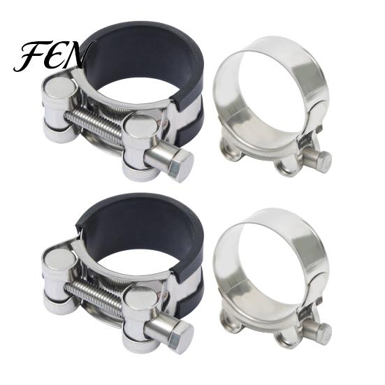 Rust-proof Hose Clamp Stainless Steel Clamp, Adjustable Heavy Duty Clip, Leakproof Metal for Automotive, Plumbing, Garden Connection Self Adjusting