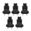 5Pcs  To IEC320 C7 Power Adapter  Male To IEC320 C7 Female Power Plug Adapter Elbow Connector