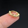 1 pz Orecchini a Cerchio Helix Daith Tragus Y2k per Donne Ragazze Colore Oro Zirconia Orecchino Cartilagine Nuovo Gioiello da Ragazza