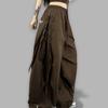 American Streetwear Jogging Cargo Pants Women High Waist Side Straps Loose Punk Wide Leg Trousers Fashion Hip Hop Parachute Pant