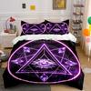 Geometric Mystic Design Set Soft Comfortable Duvet Cover Bedding Set Included 1*Duvet Cover & 2*Pillowcases, Gift