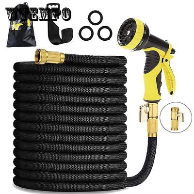 Garden Hose Expandable 25-100ft High Pressure Car Wash Plastic Pipe Magic Flexible Water Hose with Spray Gun for Watering