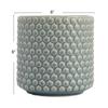 Round Stoneware Planter Pot Polka Dot Design Durable Planter Indoor Outdoor Use Ideal Cottage Décor Holds 5 Inch Pots