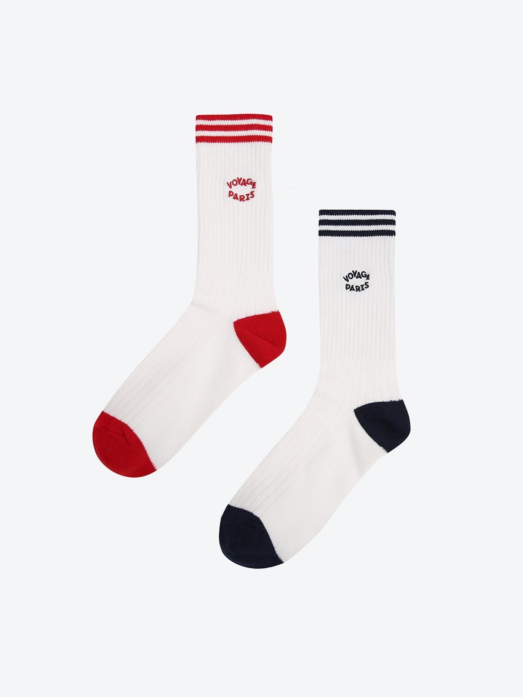 

Colorblock Lettering Socks HPAO5FA205