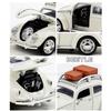 1:32 Scale Beetle 1955 Tacoma Sports Car Model Toy Pull Back Removable Travel Suitcase Light Sound Models Hobby Ornaments Gifts