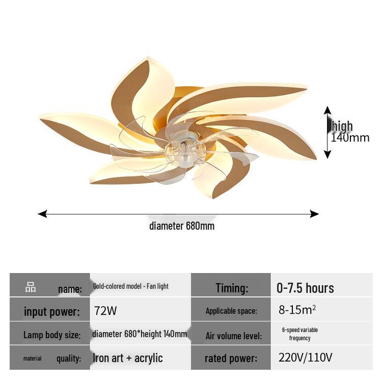 

Современный потолочный вентилятор с подсветкой для ресторана, гостиной или спальни - европейский и американский стиль 220V