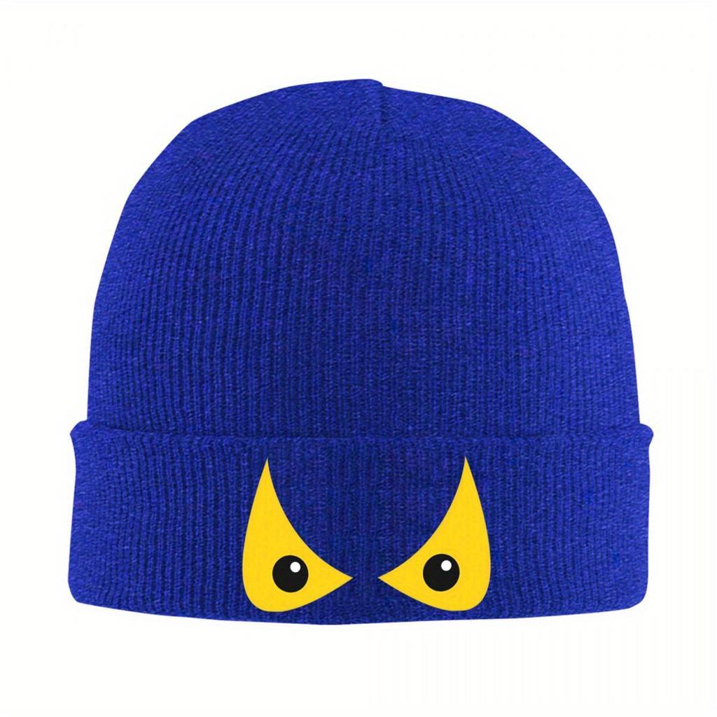 Evil Yellow Eyes Beanie Hats Knit Hat Gym Elastic Unisex Women Unisex Caps Spring Graphic Street Y2K Bonnet Hats Gift