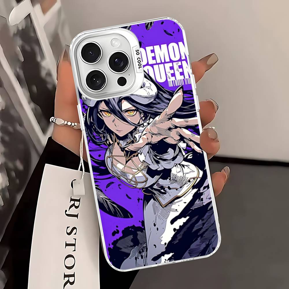 Cartoon Anime A-AlbedoS Phone Case For IPhone 16 15 14 13 12 11 17 Pro MAX Plus Pro Matte Shockproof Cover