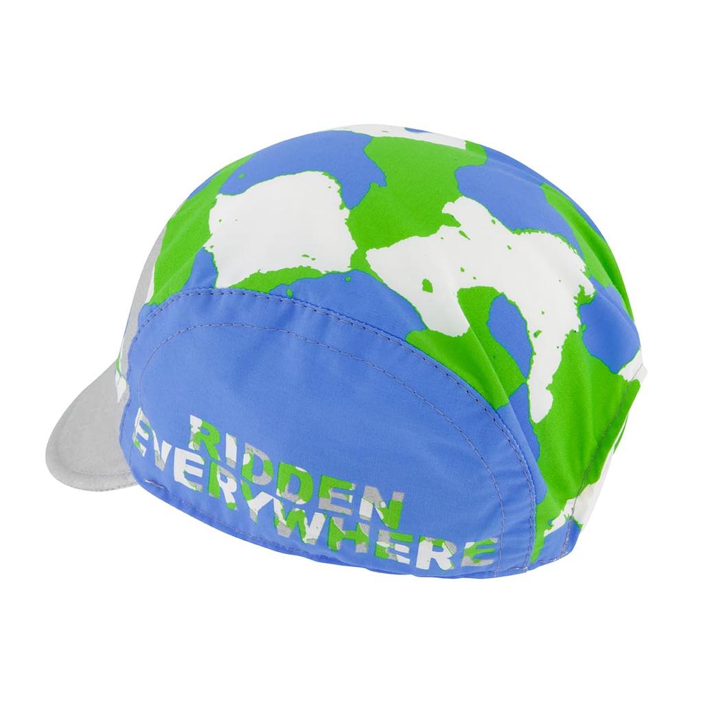 Cinelli EXPLORER GLOBAL CYCLING GREEN AND BLUE Cap In Light and White Green, Blue, Gray,