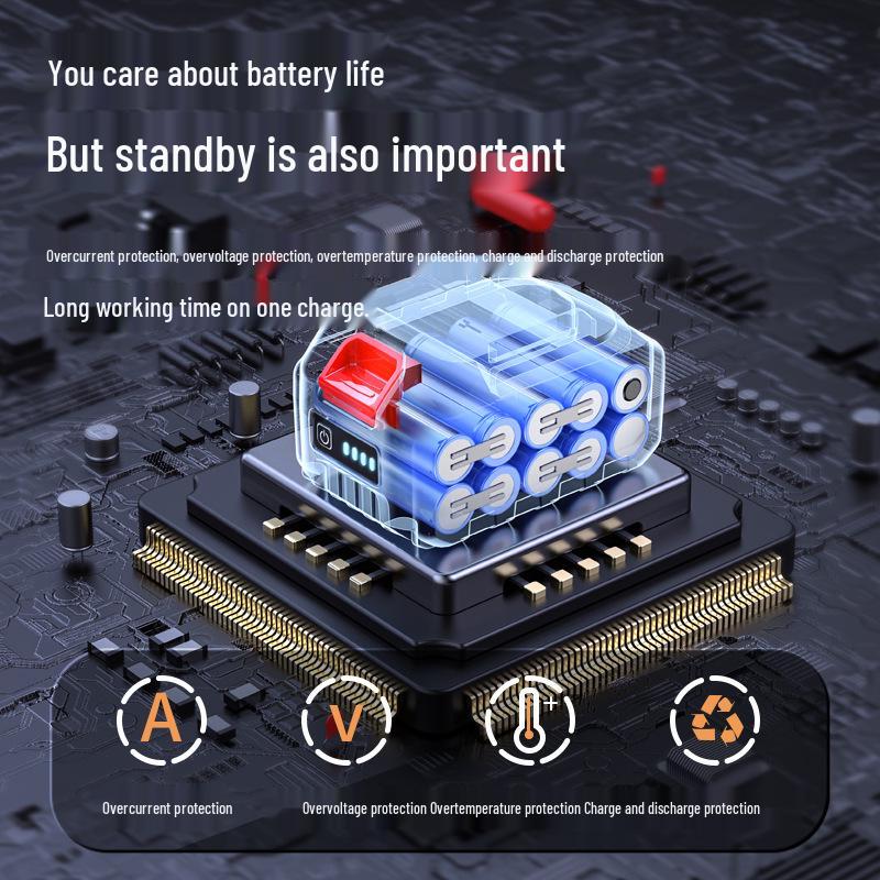 High-Power Brushless Electric Wrench: Lithium Battery, High Torque, Household Pistol Screwdriver, Nail Gun