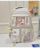 Schoolbag new casual ins wind early high school students high value schoolbag pain bag Japanese large capacity cute sweet backpack