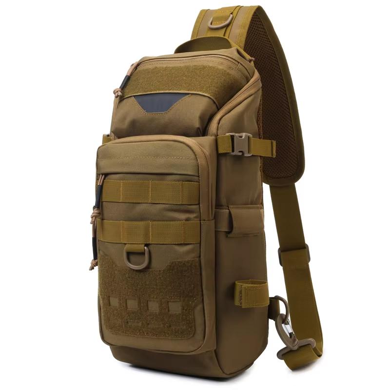 Men's Fishing Chest Bag Tactical Backpack Sports Shoulder Outdoor Fanny Pack Hiking Climbing Cycling Sling Bags Camping Bag