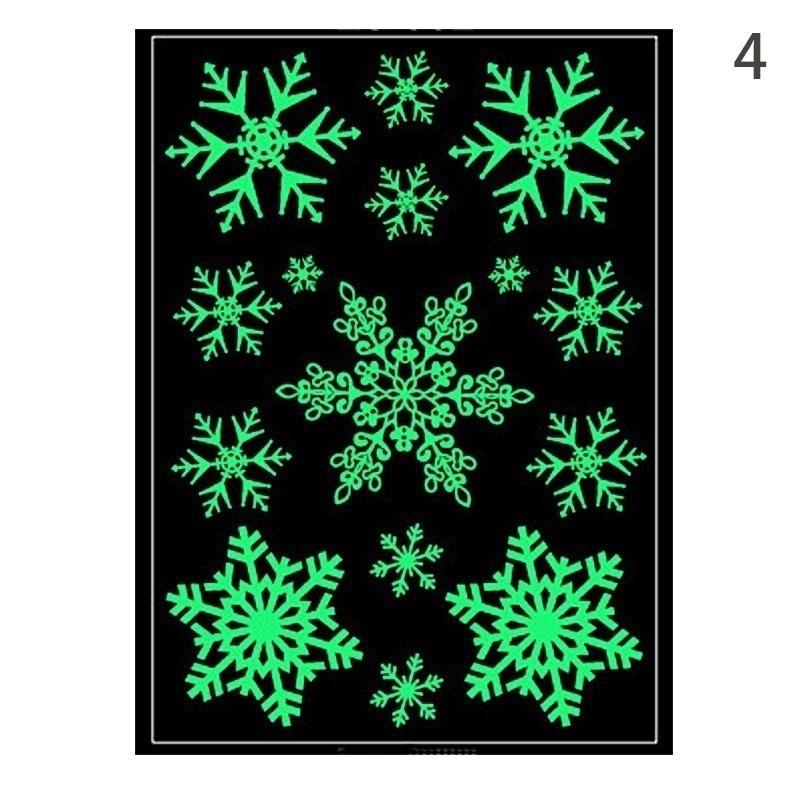 1 Conjunto Adesivo de Tatuagem Temporária Luminosa Boneco de Neve Veado Braço Corpo Arte Adesivos de Tatuagem Falsa Fluorescente Decorações de Feliz Natal