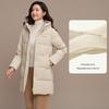 Bosideng Mid-Length Hooded Loose-Fit Down Jacket B250245124