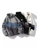 Men's Trendy Lamb Wool Jacket: Autumn/Winter Stand-Up Collar, Color Block Design, Unisex Fleece Coat