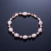 ODM  Brass Teardrop Zircon Tennis Bracelet Cubic Zirconia Charm Durable Finish for Women Fashion Stores Gift Set