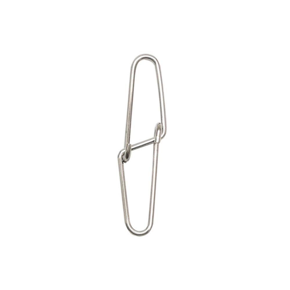 Silver Fishing Double Button Pin Fishing Connector Hooked Snaps Pin  Fishing Hook Line