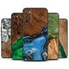Hybrid Holzharz Handyhülle Für Samsung Galaxy S23 S24 Ultra S22 S20 S21 FE Note 20 10 S8 S9 S10 Plus Hülle