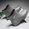 Men's Fashionable Anti Slip Midsole Rain Boots, Outdoor Waterproof and Wear-resistant Thick Soled Work Rain Boots, Fishing Shoes