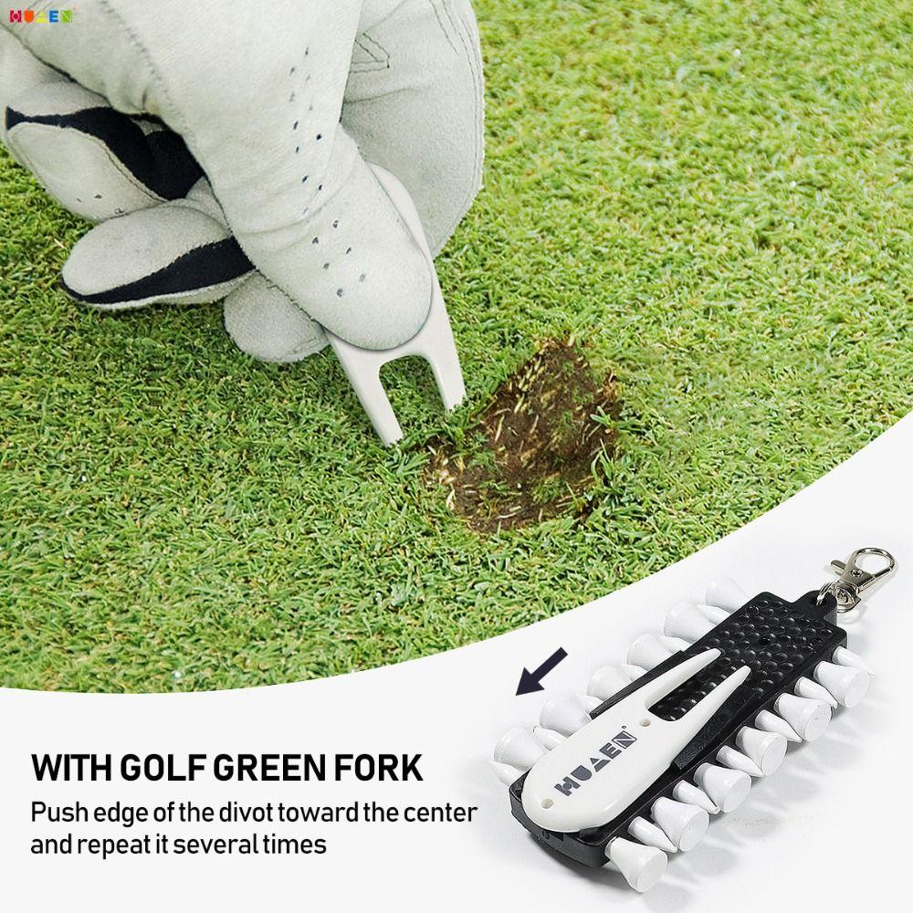 Storage Device Golf Tees Holder Divot Repair Tool Green Fork Golf Golf Tees Rack  Golfer Gift