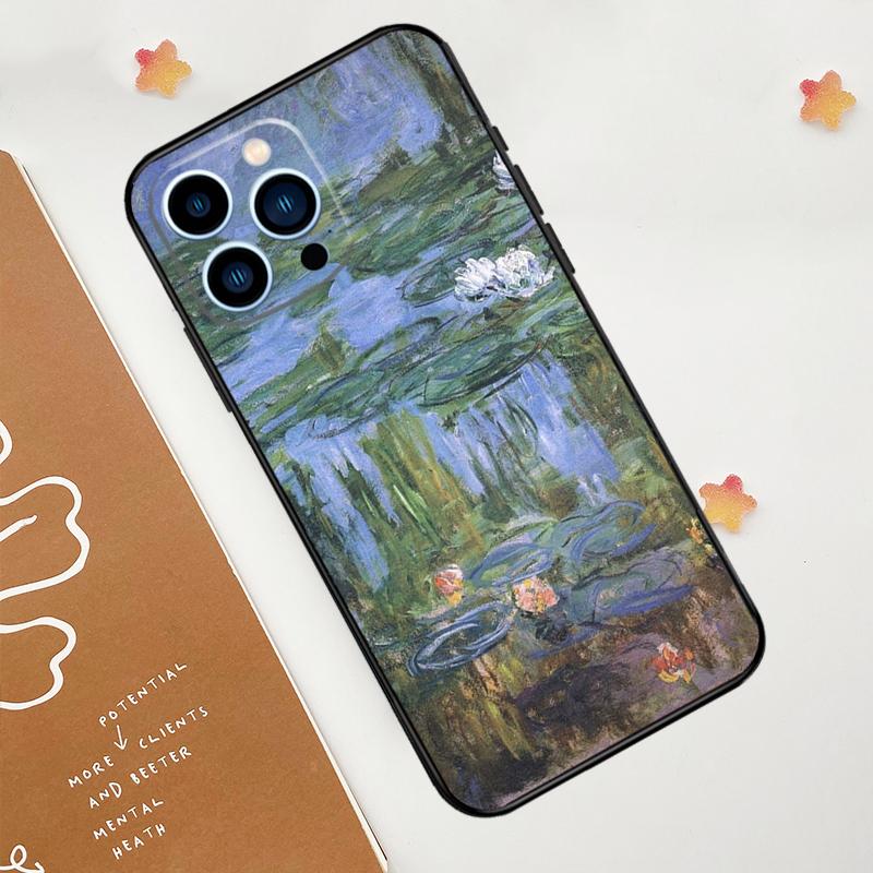 Claude Monet Cool Case For Apple iPhone 12 13 Mini 11 14 15 16 Pro Max Plus X XR XS Max Coque