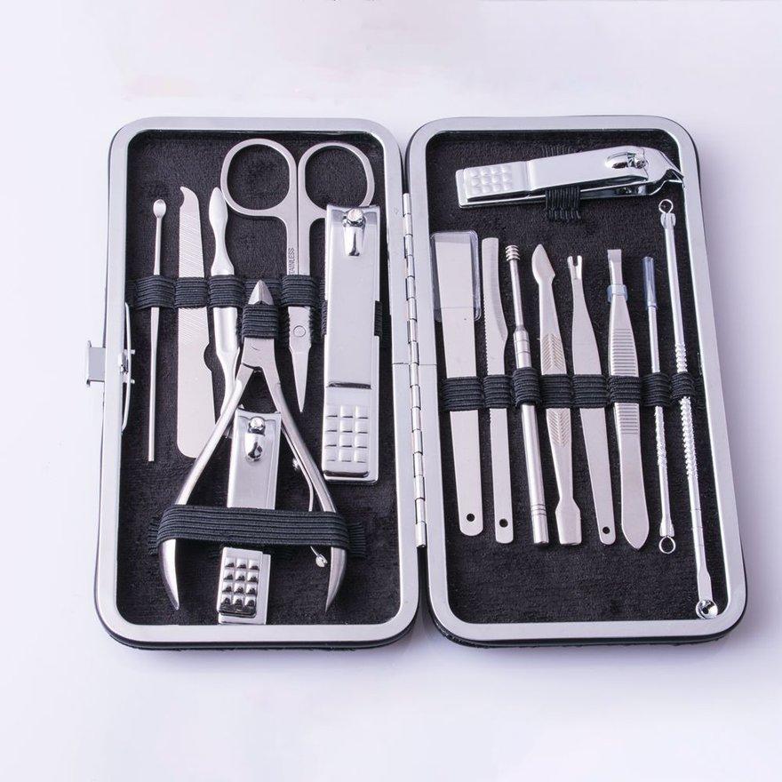 SSUMG Stainless Steel 16pcs Set Nail Clippers Household Manicure Nail Cutting Tools buy from 9
