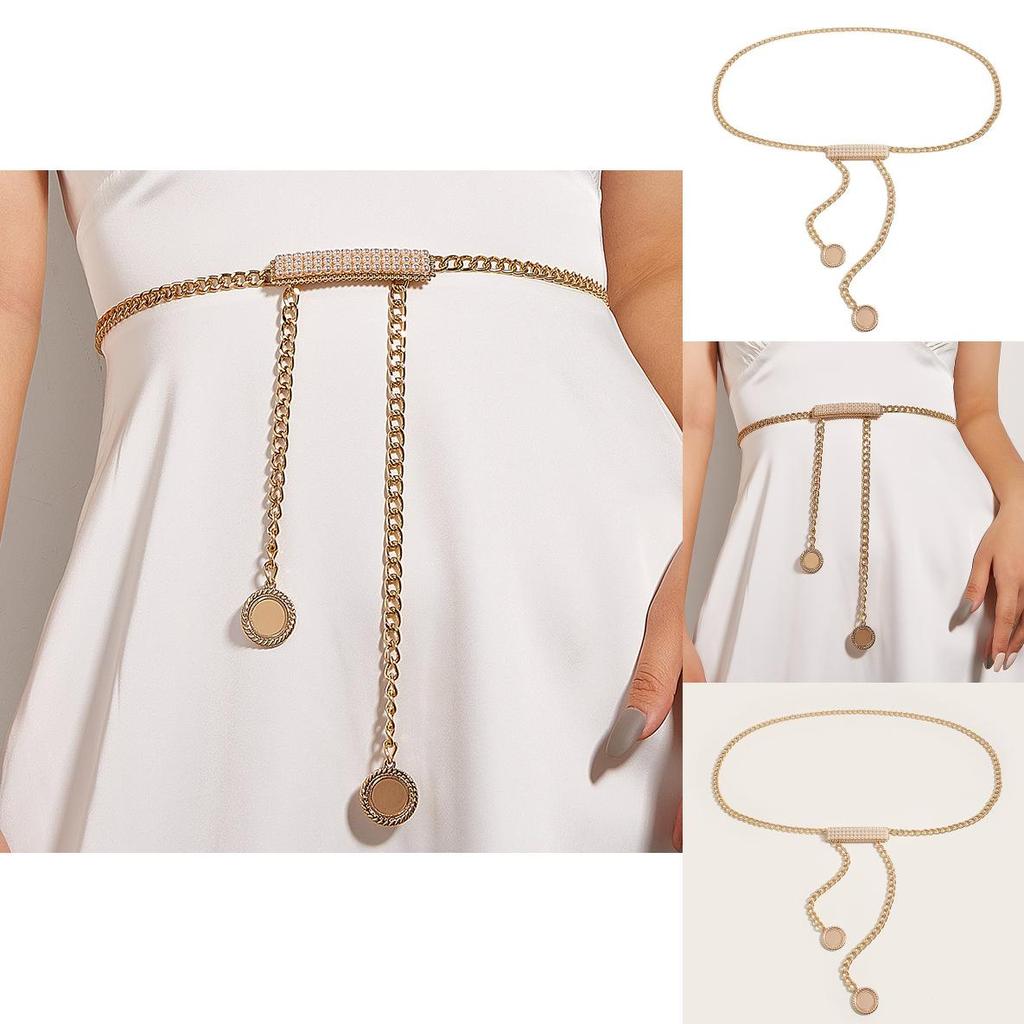 Waist Chain Metal Women With Pearl Buckle For Elegant Summer Outfits Winter