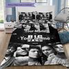 Big Bang Forever Custom Name Pattern Bedding Quilt Set Quilt Cover Pillowcase Home Birthday Gift(1 * duvet cover + 2 * pillowcase, without core)
