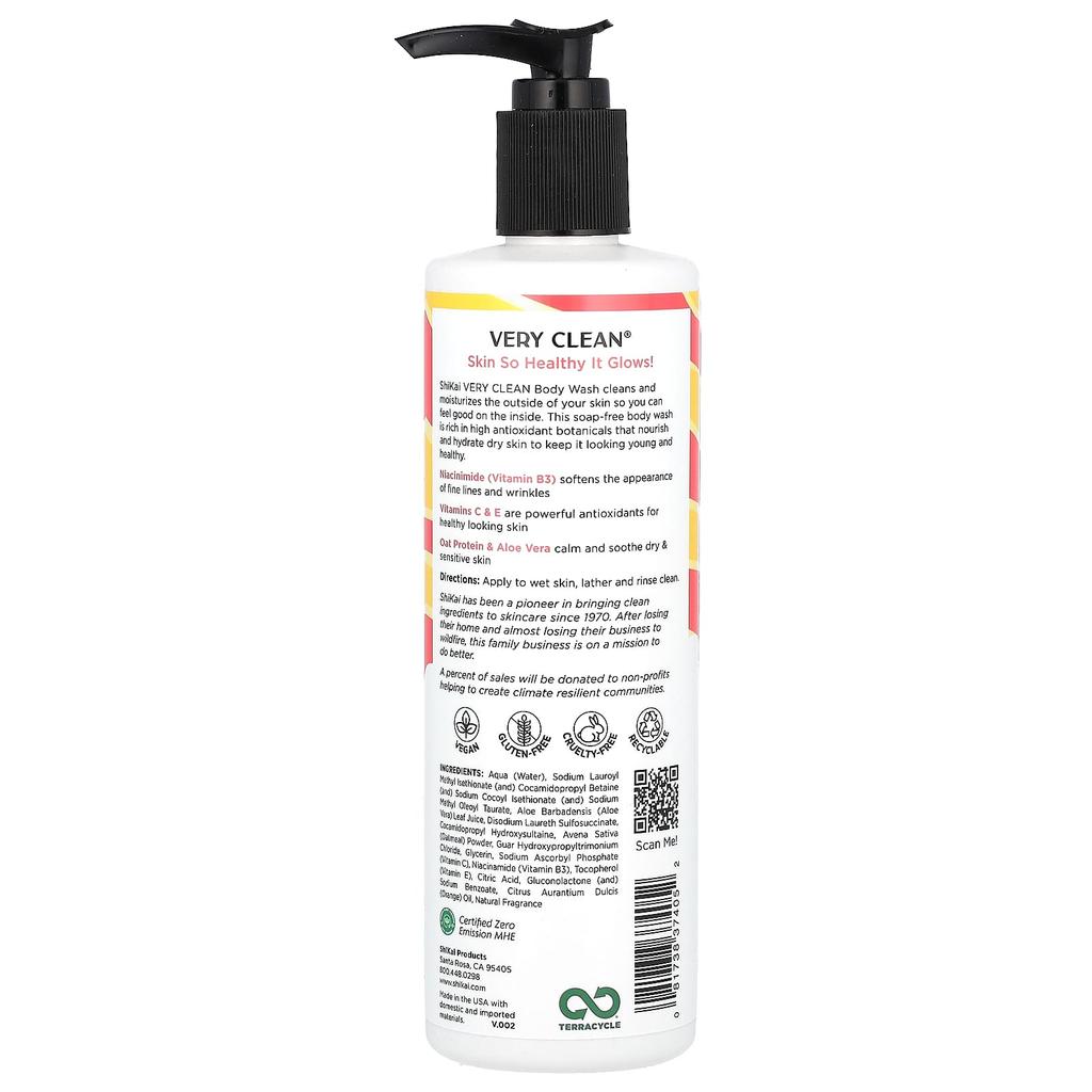 Very Clean, Body Wash, Fresh Citrus, 355Ml(12Fl Oz)