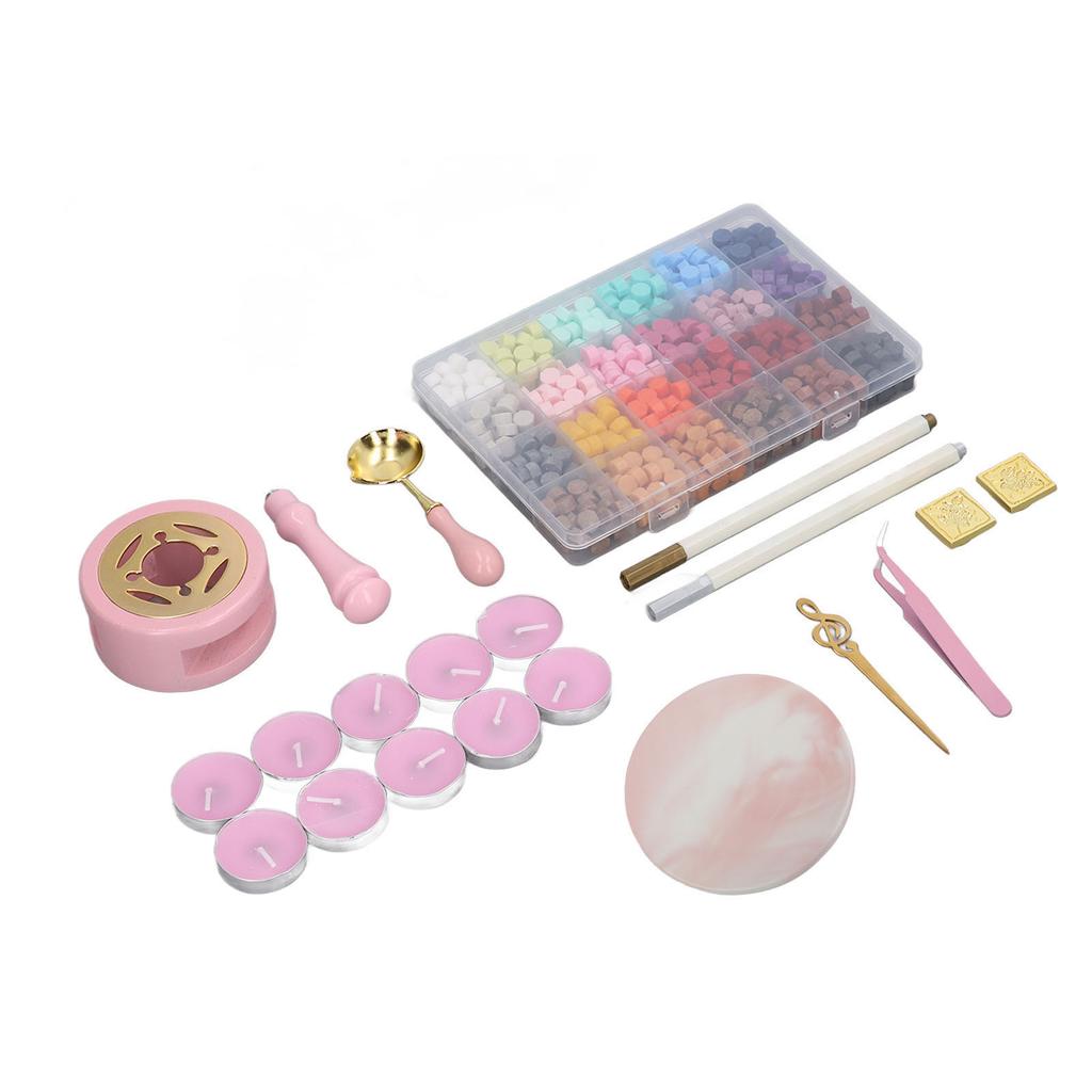 Wax Sealing Kit DIY Making Retro Design Easy Melting Portable Vintage Sealing Wax Crafts Set for