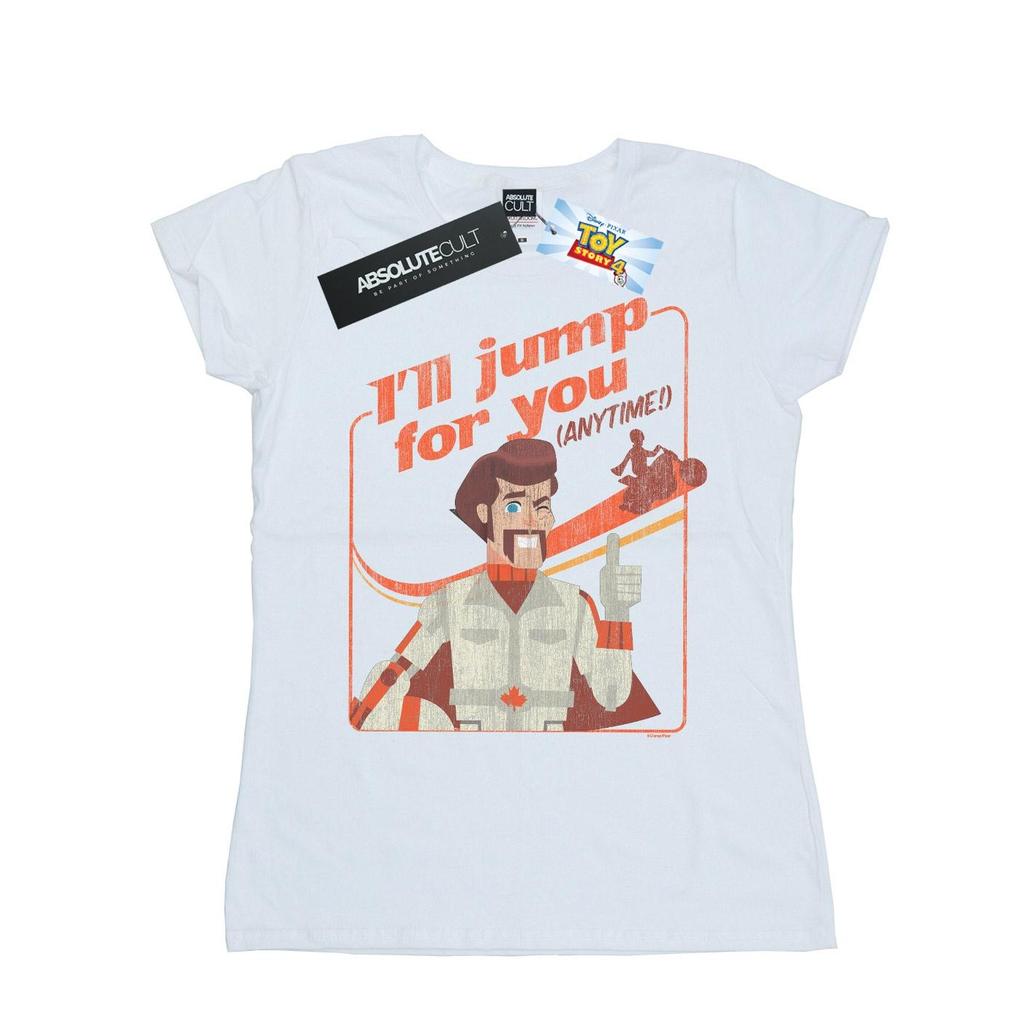 Disney Womens/Ladies Toy Story 4 Duke I´ll Jump For You Cotton T-Shirt