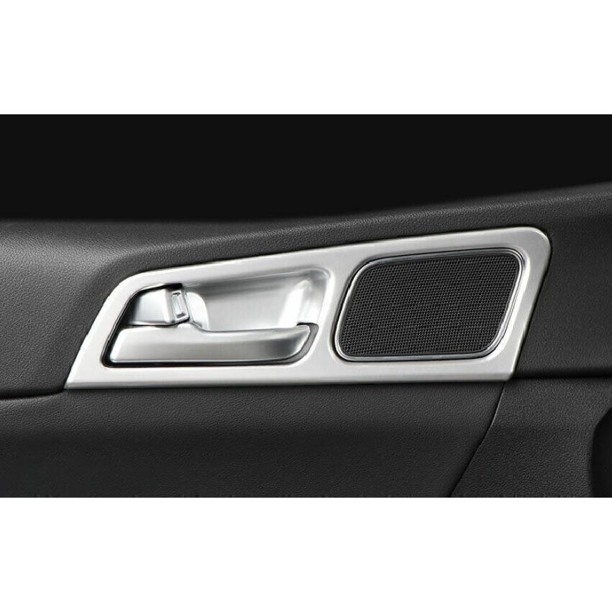For Kia Sportage 17-2022 Matte Silver Inner Door Handle Lock Frame Trim 4PCS