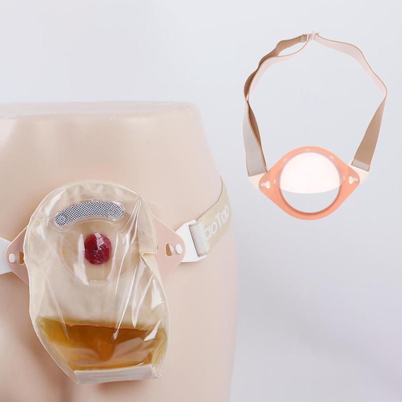 1 Set Cintura di Rinforzo Regolabile per Stoma Fissa Borsa per Colostomia Per lo Sport Cintura Elastica in Vita e Piastra di Fissaggio