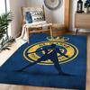 Ronaldo Silhouette Al Nassr Logo Themed Antislip Durable Polyester Home Decorative Large Size Logo Design Durable Floor Mat For Living Room Restaurant