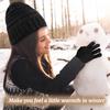 Knitted Hat, Scarf And Gloves Three-piece Set Knitted Imitation Cashmere Wool Scarf And Hat Set