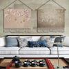 New Chinese Style Light Luxury Floral Bird Fabric Wall Art
